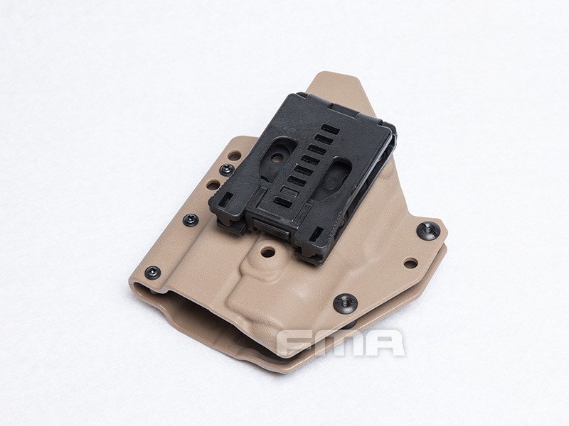 FMA Low Kydex Holster (G-Series with Flashlight ALPC), Right Hand - Tan