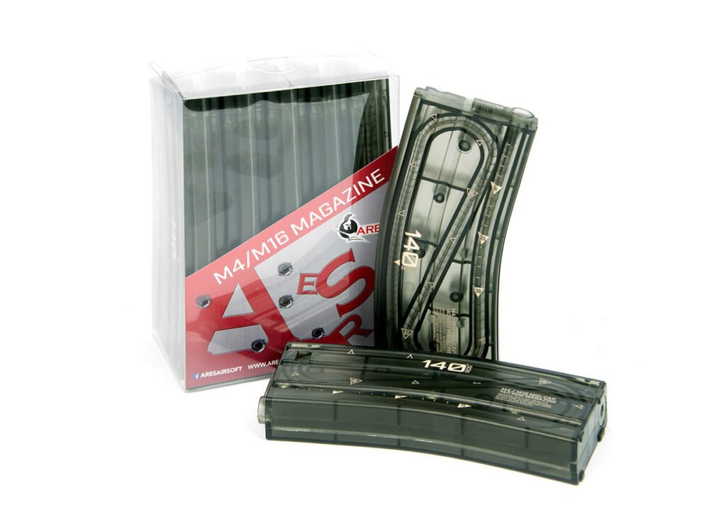 M4 140Rds Magazine For AEG (1PC) - Transparent