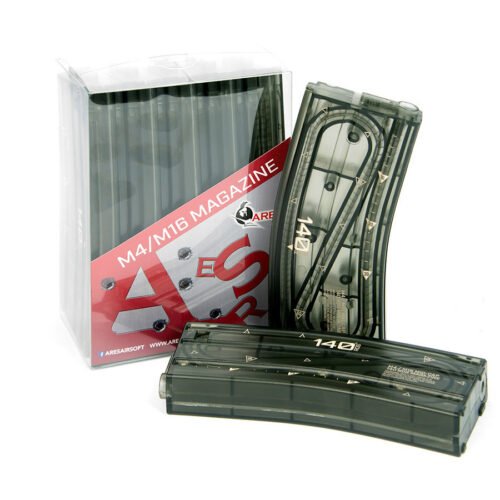 M4 140Rds Magazine For AEG (1PC) - Transparent