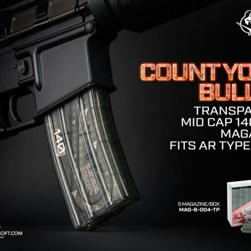 M4 140Rds Magazine For AEG (1PC) - Transparent