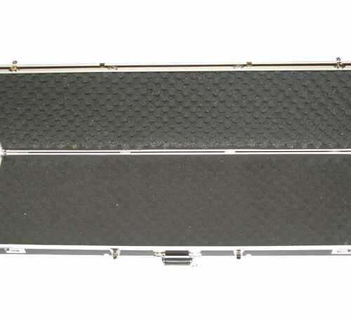STRIKE Aluminum Rifle Transport Case, 131x38x13 cm (Wave) - Silver / Black