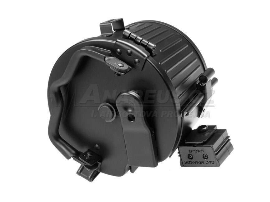 G a G Electric Drum Magazine for MG42, 1700 BBs - Black