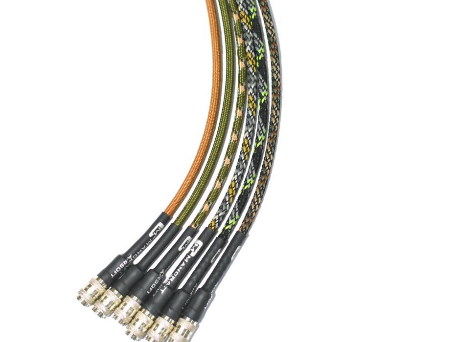 MANCRAFT HPA Hose MICRO DUAL QD 4 mm with Braid (106 cm) - Cobra