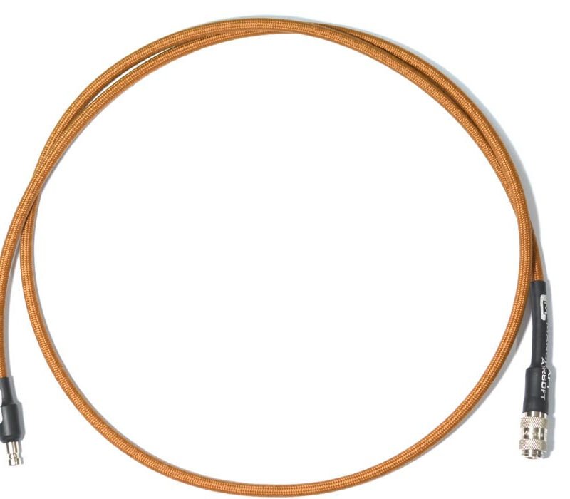 MANCRAFT HPA Hose MICRO DUAL QD 4 mm with Braid (106 cm) - Coyote