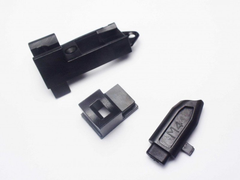 Magazine lip, rubber seal and follower for WE M4 Open Bolt PolyMAG