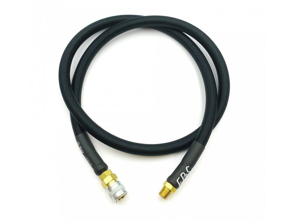 EPeS HPA S a F Braided Hose, 100 cm, QD Foster  plus  1/8 NPT - Black