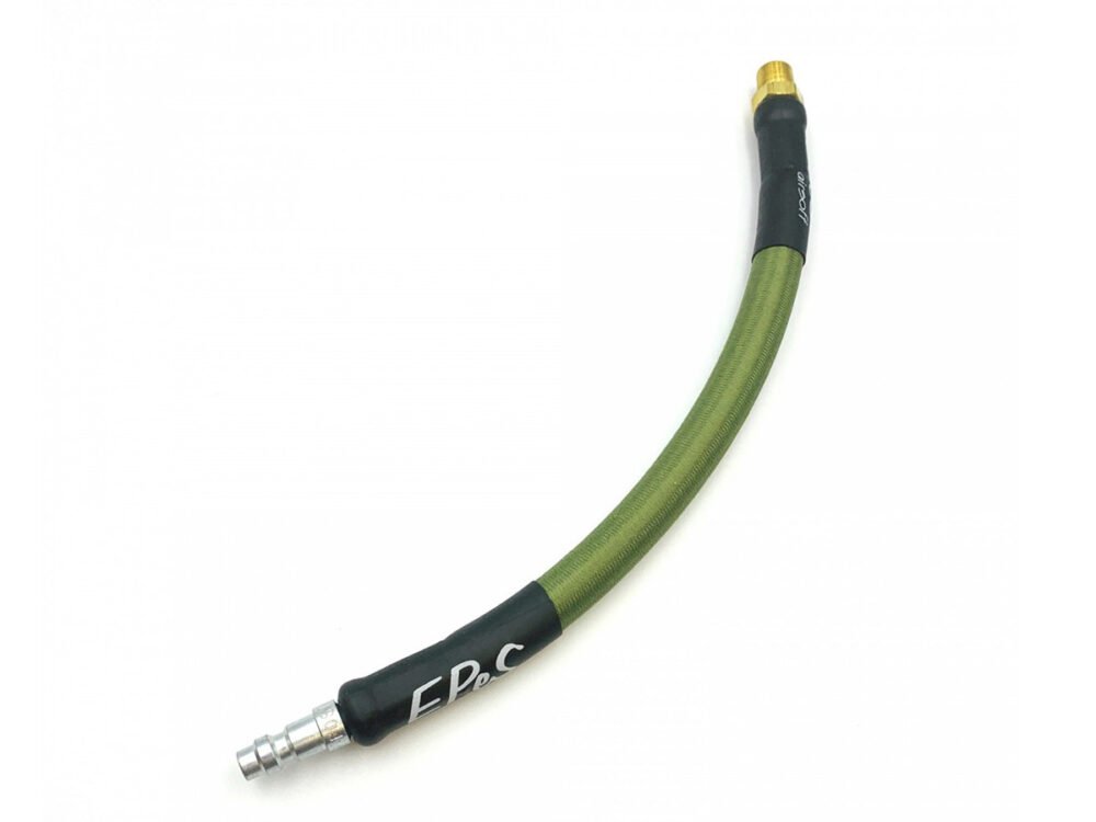 EPeS IGL HPA S a F Braided Hose, 20 cm, QD Foster  plus  1/8 NPT - Olive Drab