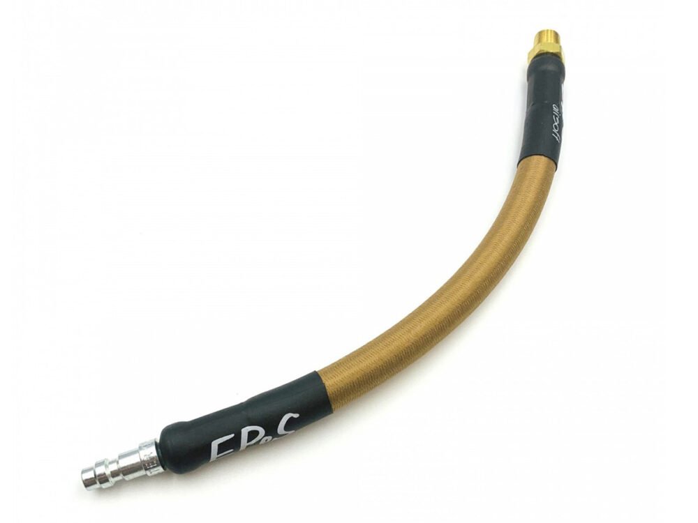 EPeS IGL HPA S a F Braided Hose, 20 cm, QD Foster  plus  1/8 NPT - Coyote