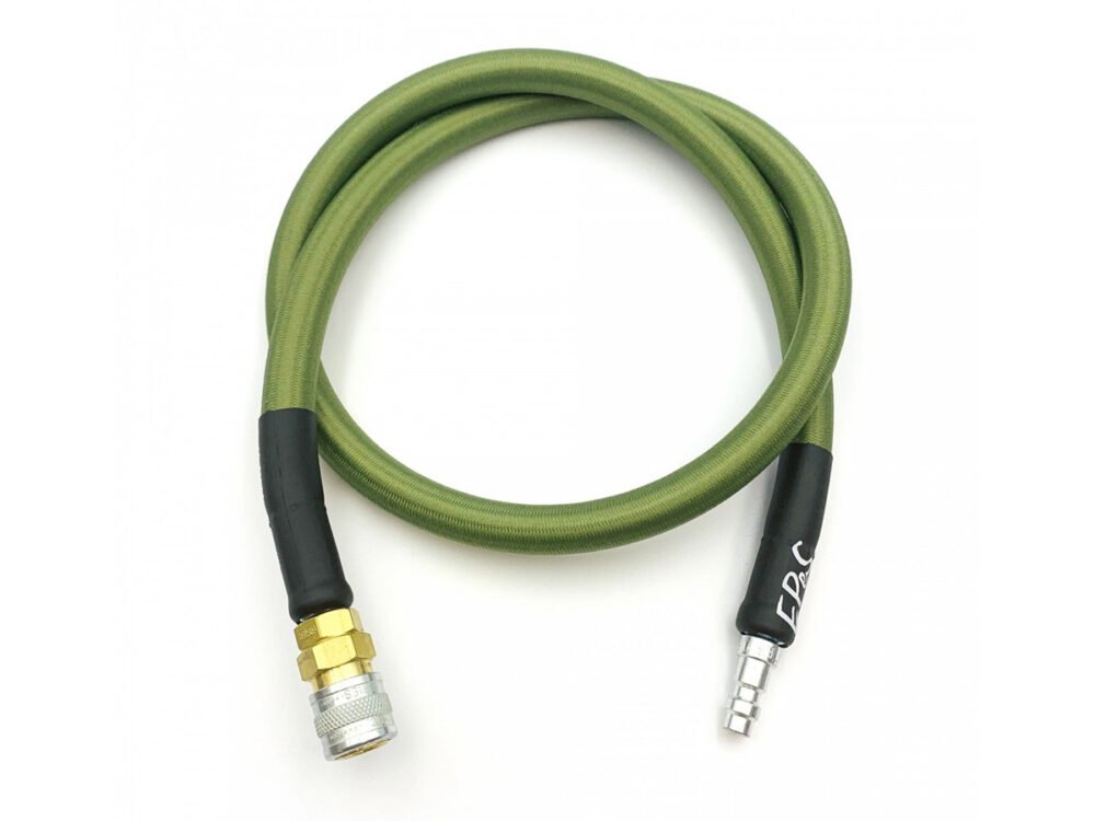 19665 EPeS HPA S a F Braided Hose, 80cm, QD Foster - Olive Drab