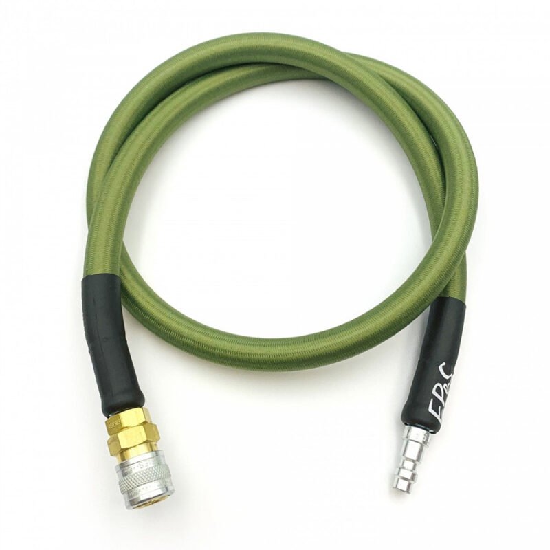 EPeS HPA S a F Braided Hose, 80cm, QD Foster - Olive Drab
