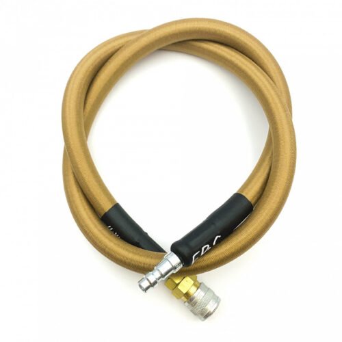 19666 EPeS HPA S a F Braided Hose, 80cm, QD Foster - Coyote