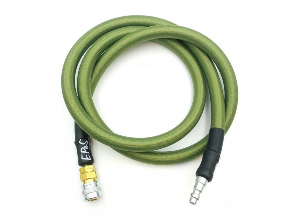 EPeS HPA S a F Braided Hose, 115cm, QD Foster - Olive Drab