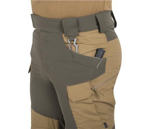 HELIKON HYBRID OUTBACK(R) Pants DuraCanvas(R) - Taiga Green/Black