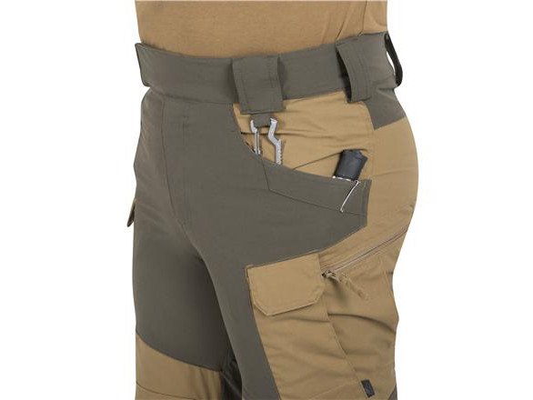 HELIKON HYBRID OUTBACK(R) Pants DuraCanvas(R) - Taiga Green/Black