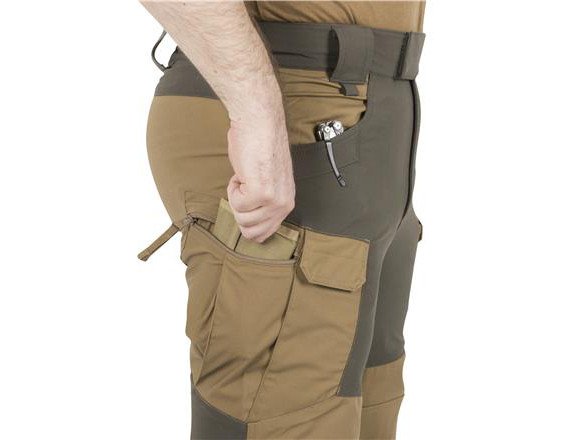 HELIKON HYBRID OUTBACK(R) Pants DuraCanvas(R) - Taiga Green/Black