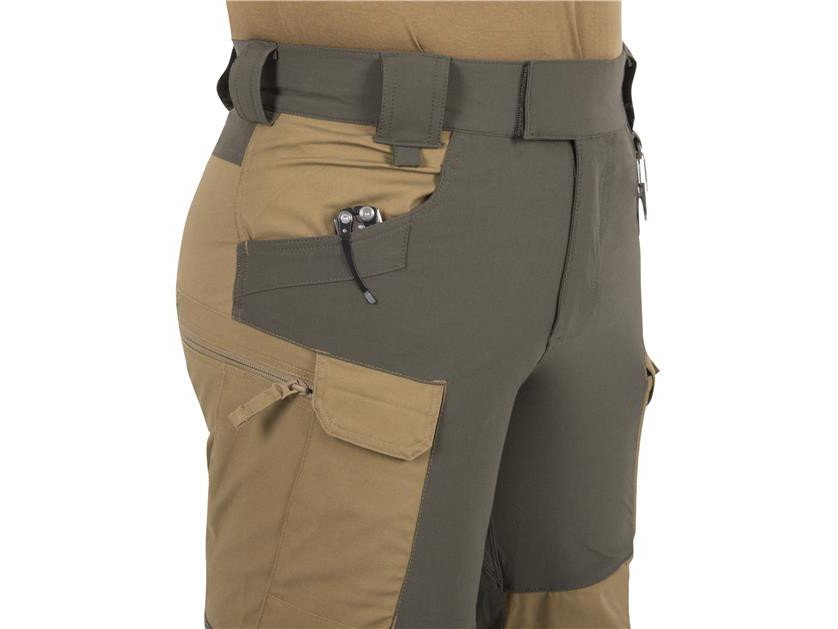 HELIKON HYBRID OUTBACK(R) Pants DuraCanvas(R) - Taiga Green/Black