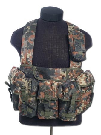 CHEST RIGG tactical vest 6 pouches Flecktarn