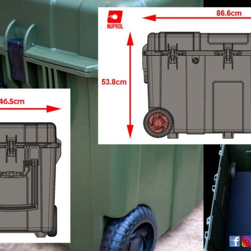 NUPROL Kit Box Hard Case, 86.6 x 46.5 x 53.8 cm - Tan