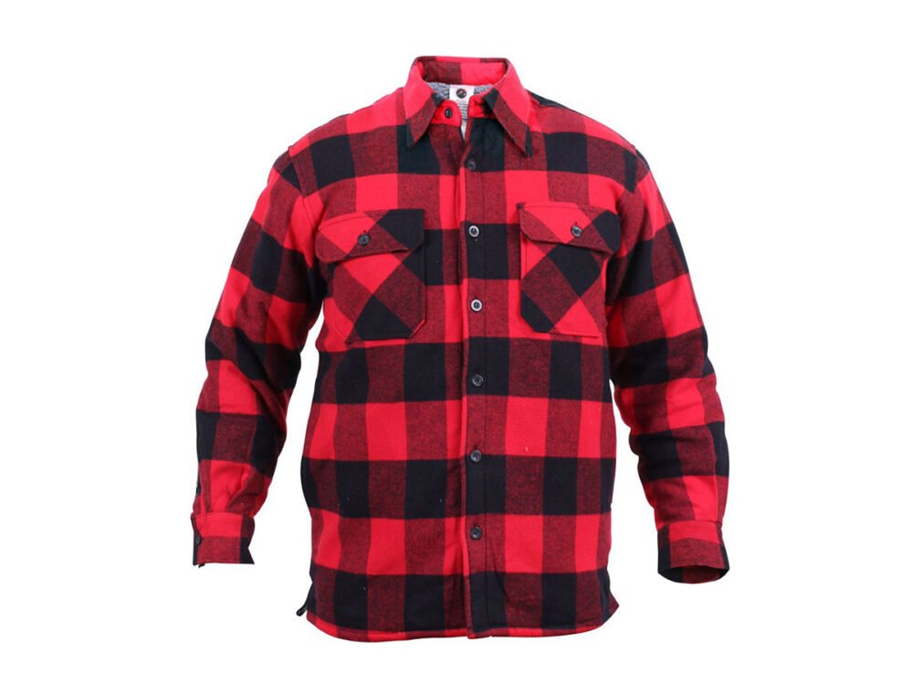 Lumberjack plaid shirt warm RED