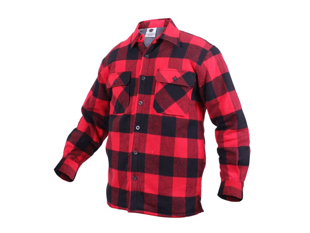 Lumberjack plaid shirt warm RED