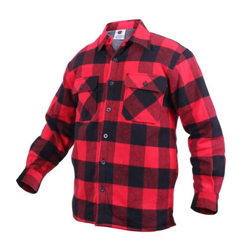 Lumberjack plaid shirt warm RED
