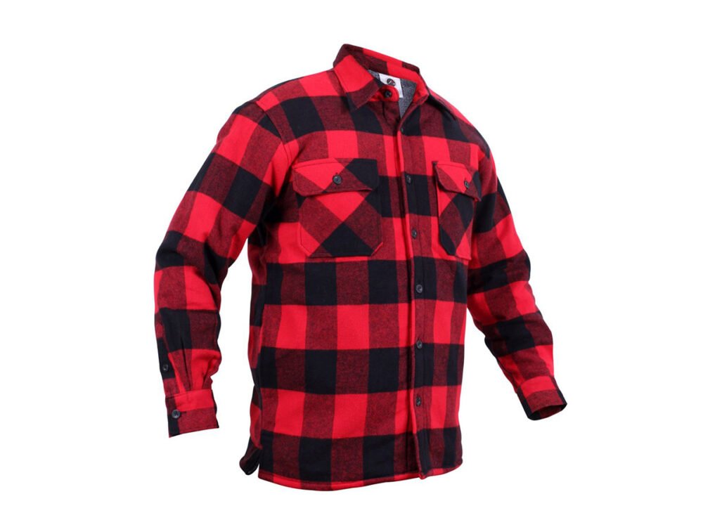 Lumberjack plaid shirt warm RED