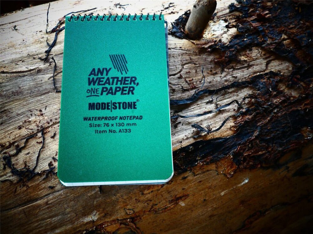 All Weather Notebook 76 mm x 130 mm, 30 sites - GREEN