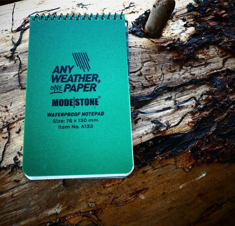 All Weather Notebook 76 mm x 130 mm, 30 sites - GREEN