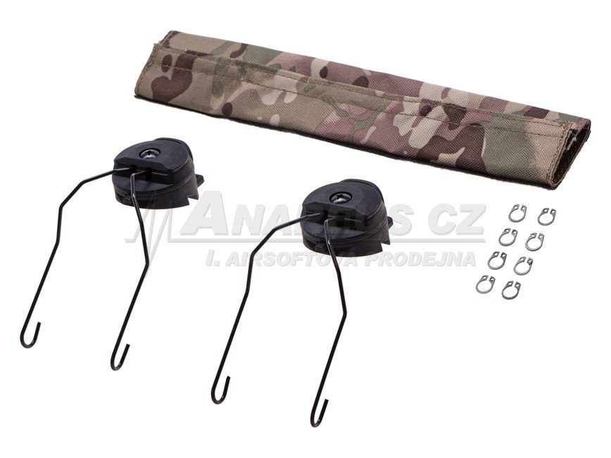 Z Tactical Helmet Rail Adapter Set for Sordin SRD Headset ( BK )