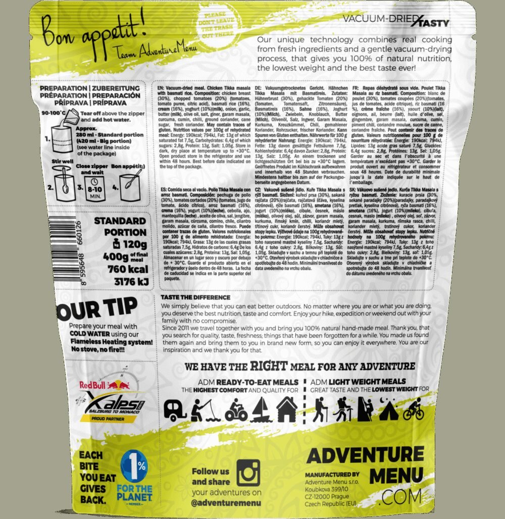 Lightweight Chicken Tikka Masala with basmati rice 400g