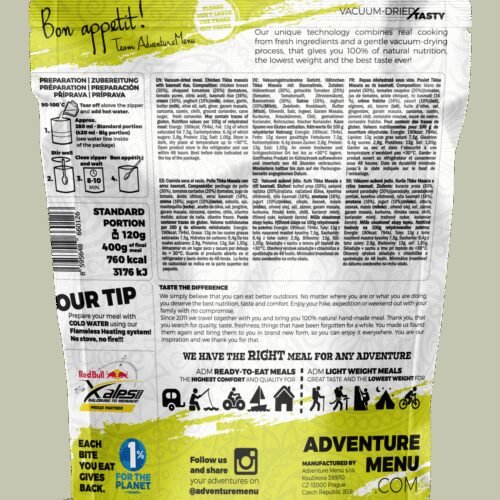 Lightweight Chicken Tikka Masala with basmati rice 400g