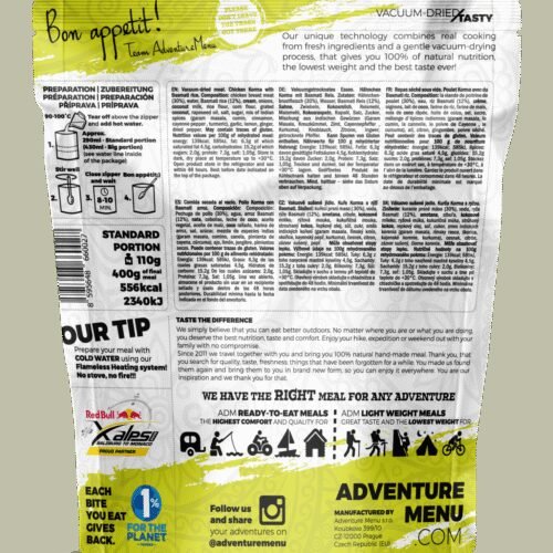 Lightweight Chicken Korma with Basmati rice 400g