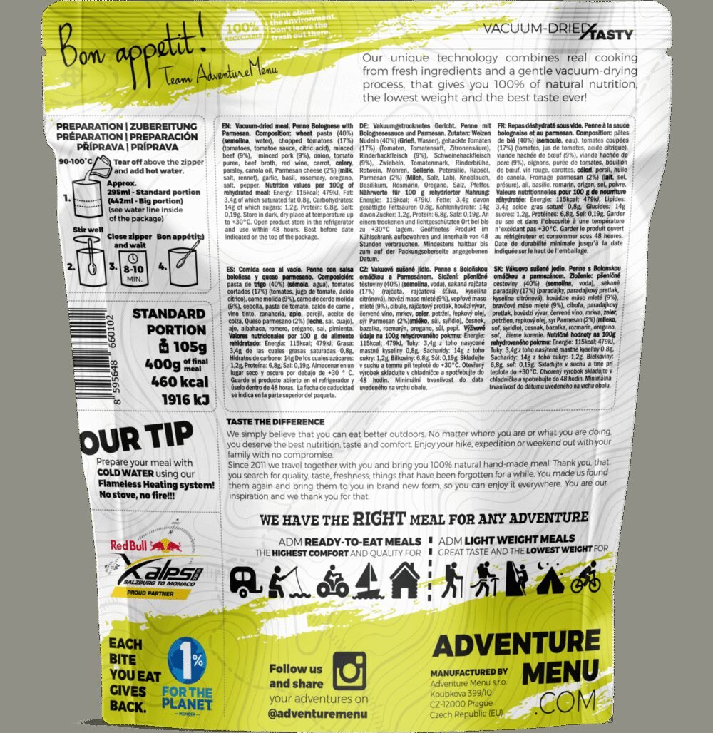 Lightweight Penne Bolognese with Parmesan 400g