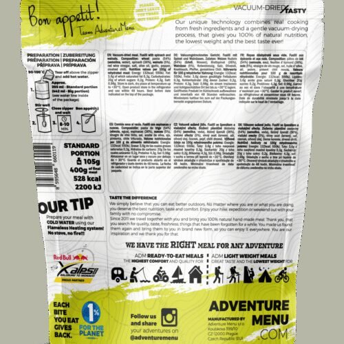 Lightweight Fusilli with spinach and walnuts (VEGAN) 400g