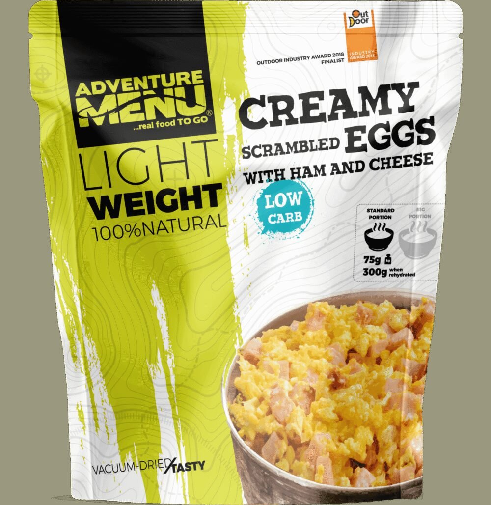 Lightweight Creamy scrambled eggs with ham and cheese 400g