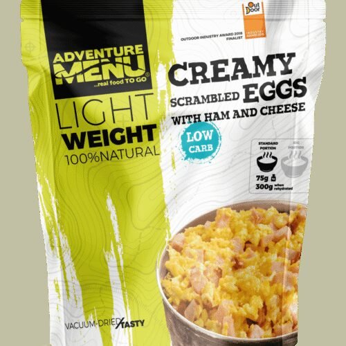 Lightweight Creamy scrambled eggs with ham and cheese 400g