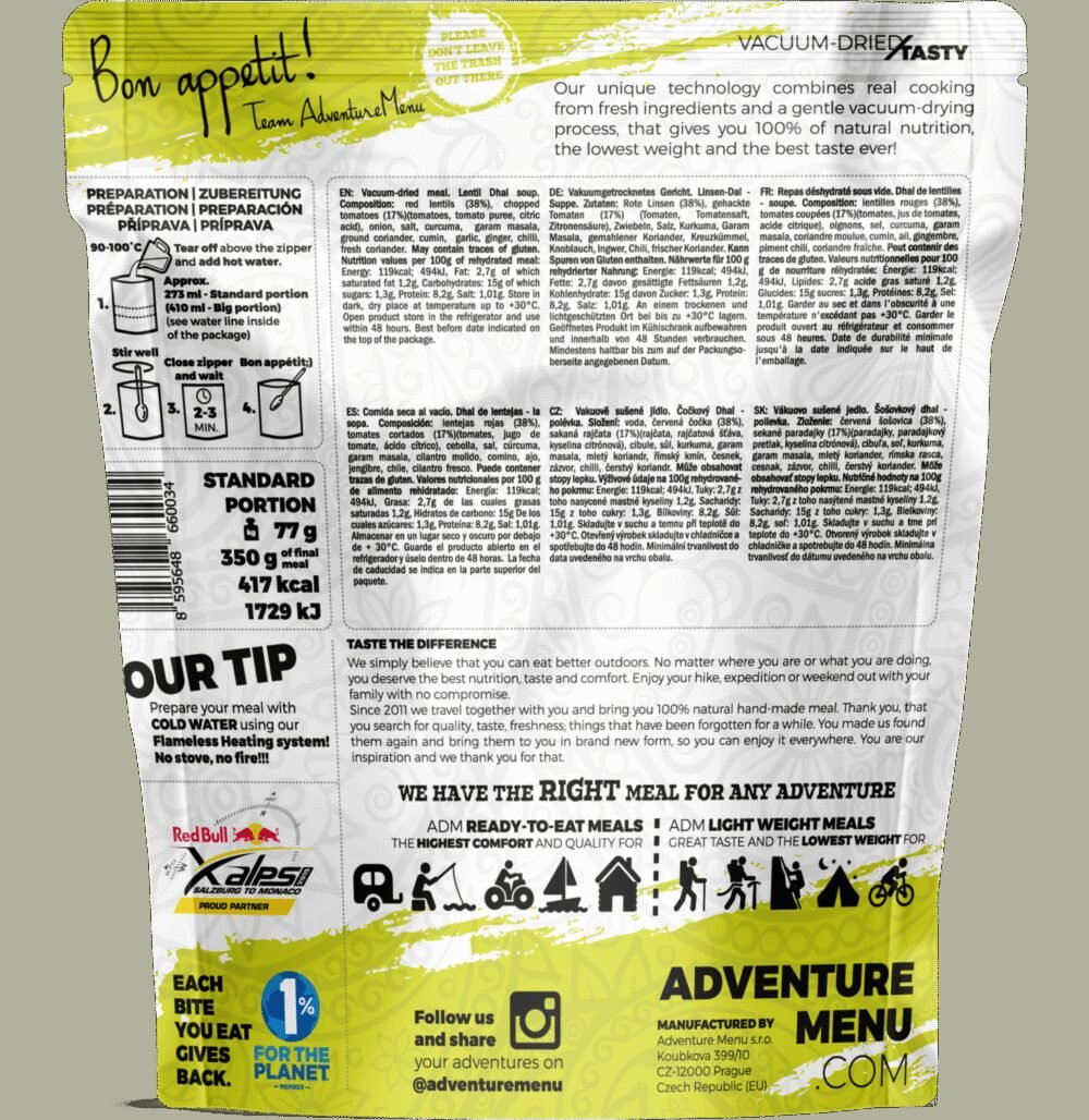 Lightweight Lentil Dhal (VEGAN) 400g