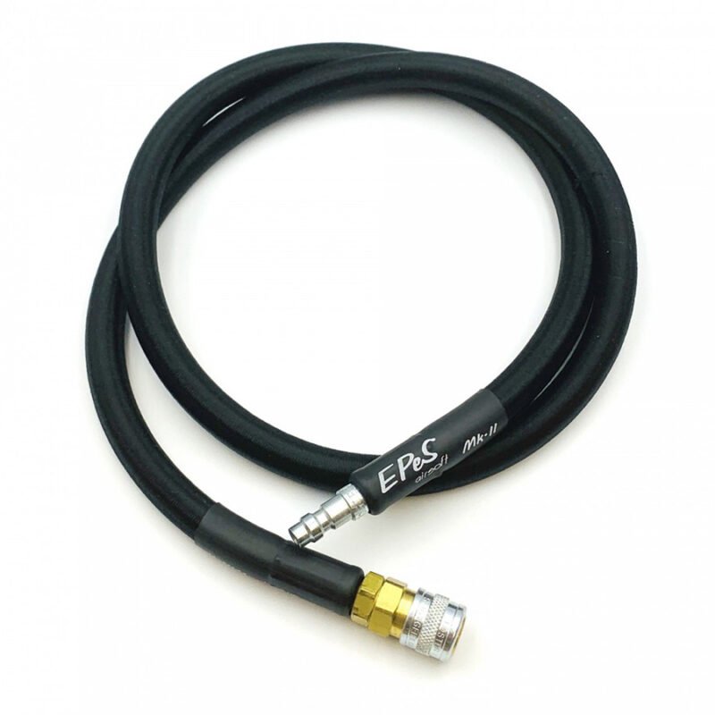 EPeS HPA S a F Braided Hose, 80cm, QD Foster - Grey