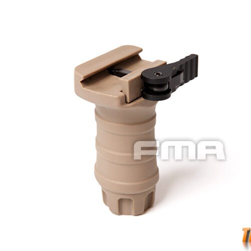 FMA Short Vertical STUBBY Grip with QD RIS Rail Mount - Tan