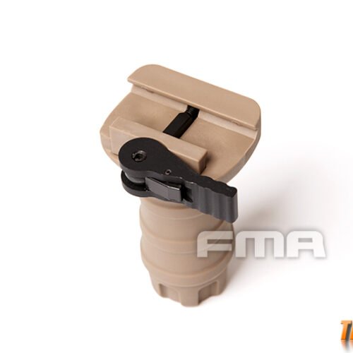FMA Short Vertical STUBBY Grip with QD RIS Rail Mount - Tan