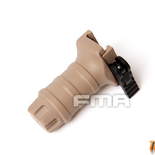FMA Short Vertical STUBBY Grip with QD RIS Rail Mount - Tan