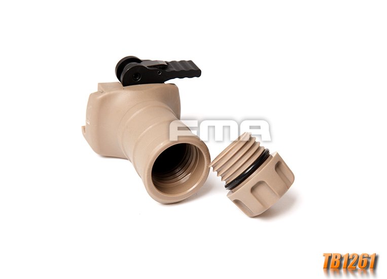 FMA Short Vertical STUBBY Grip with QD RIS Rail Mount - Tan