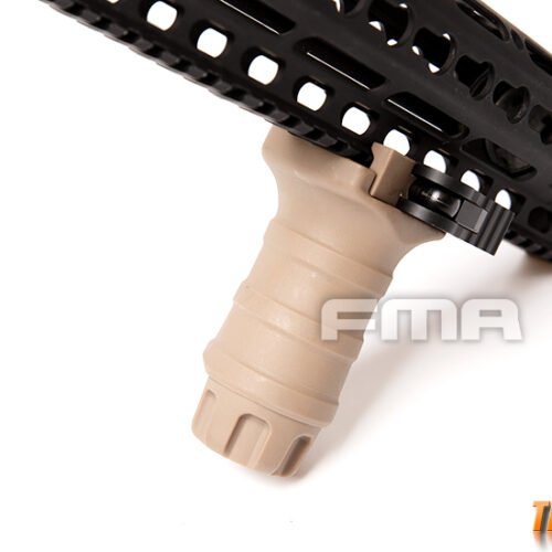 FMA Short Vertical STUBBY Grip with QD RIS Rail Mount - Tan