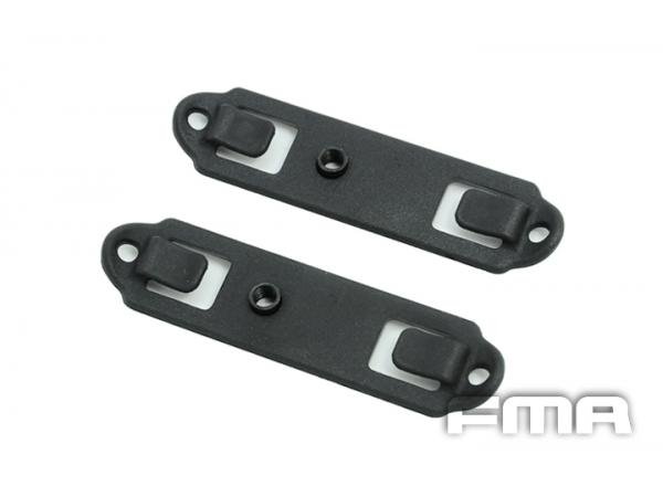FMA MOLLE Backplane Adapter for Holsters and Pouches, 2 pcs - Black