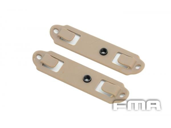 FMA MOLLE Backplane Adapter for Holsters and Pouches, 2 pcs - Tan