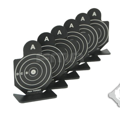 FMA Set of Aluminum Targets Type A, 6 pcs - Black