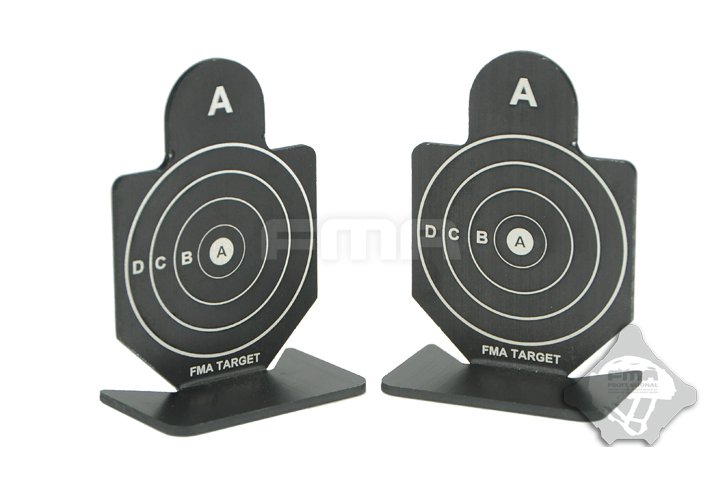 FMA Set of Aluminum Targets Type A, 6 pcs - Black