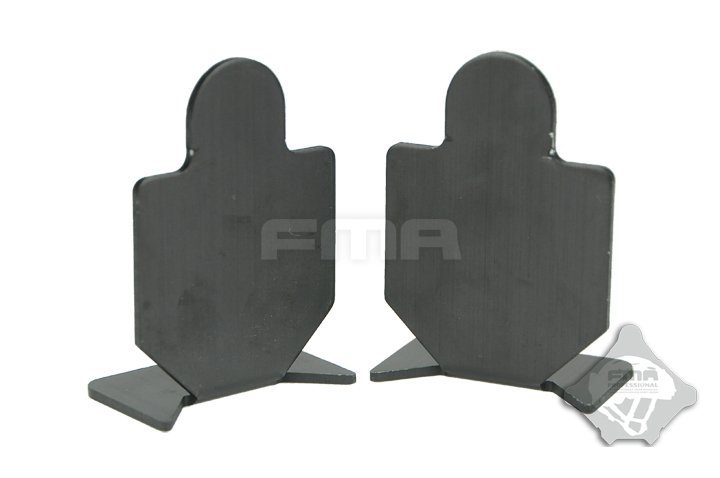 FMA Set of Aluminum Targets Type A, 6 pcs - Black
