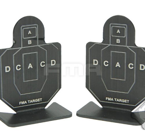 FMA Set of Aluminum Targets Type B, 6 pcs - Black