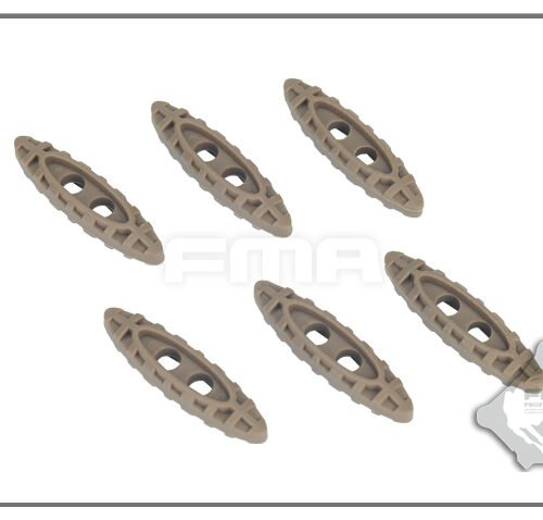 FMA Nylon Drawcord Puller Lock, 6 pcs - Tan